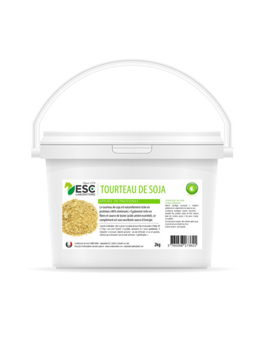 TOURTEAU DE SOJA sans OGM - Apport en protéines et soutien énergétique pour chevaux - 2,5kg