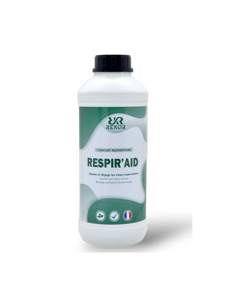 Sirop Respir’Aid 1L Rekor – Soutien respiratoire et confort pulmonaire du cheval
