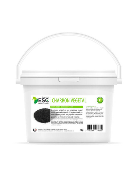 Charbon végétal ESC, 1 kg | Nature Horse Langon