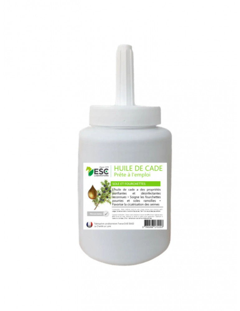 HUILE DE CADE - Assainit et protège les sabots de l’humidité