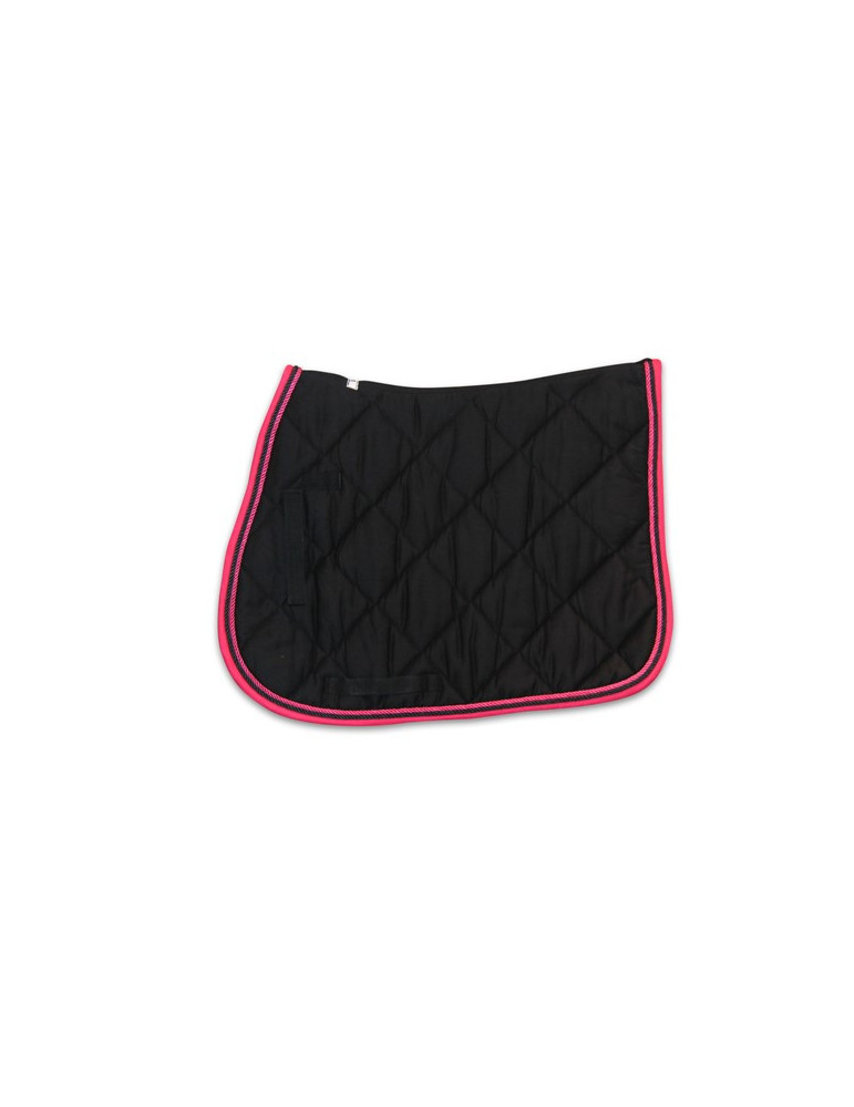 Tapis de selle HFI noir/fuchsia | Nature Horse Langon