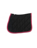 Tapis de Selle Noir/Fuchsia - Nature Horse