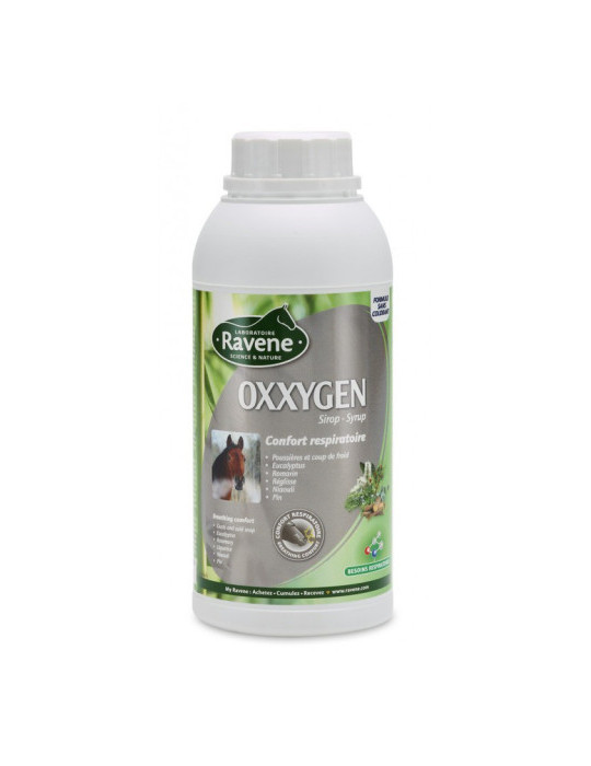 Oxxygen Ravene 500 ml – Solution respiratoire et immunité cheval