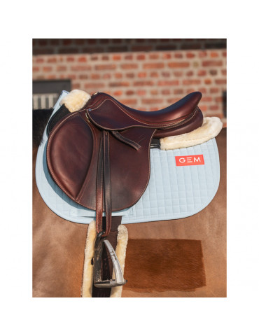 Tapis gem leo bleu ciel