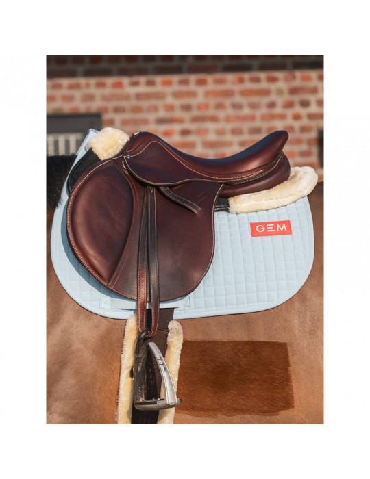 Tapis gem leo bleu ciel