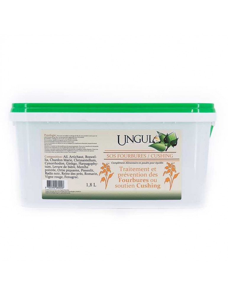 Complément alimentaire SOS Fourbures & Cushing 1.8L – Ungula Naturalis