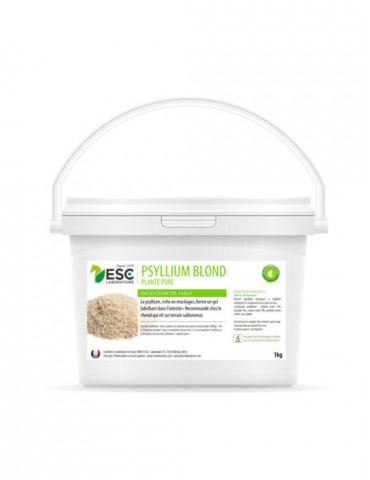 Psyllium 1kg ESC – Transit intestinal et sable digestif du cheval