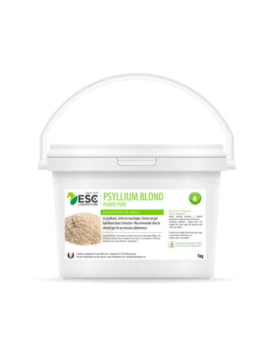 Psyllium 1kg ESC – Transit intestinal et sable digestif du cheval