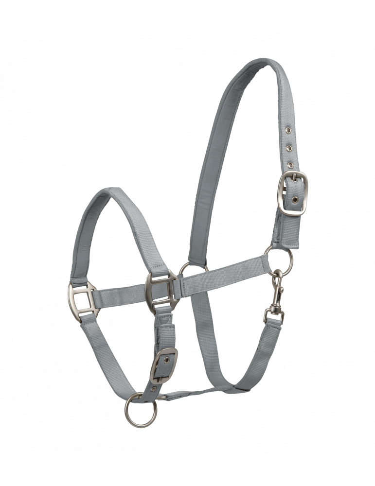 Licol PERLON satin gris chrome FULL