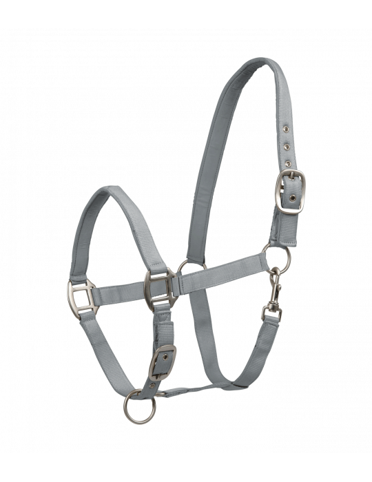 Licol PERLON satin gris chrome COB