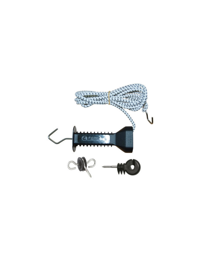 Kit de fermeture E-line 3 m Kerbl – Extensible jusqu’à 6 m pour clôtures équines
