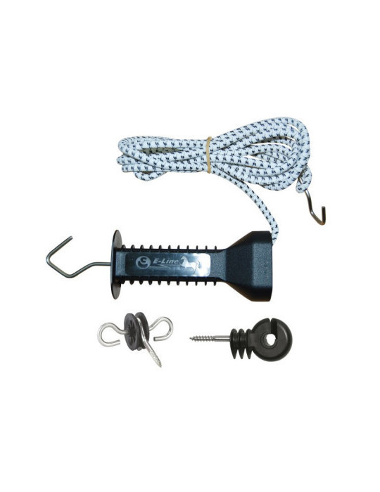 Kit de fermeture E-line 3 m Kerbl – Extensible jusqu’à 6 m pour clôtures équines