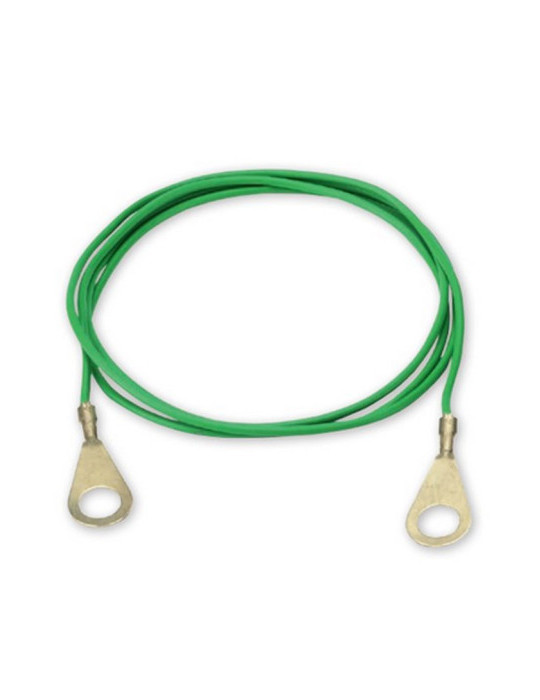 Câble de connexion terre Kerbl vert, 2 œillets M8, 100 cm