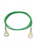 Câble de connexion terre vert, 100cm, 2 oeillets M8 - Nature Horse Lan