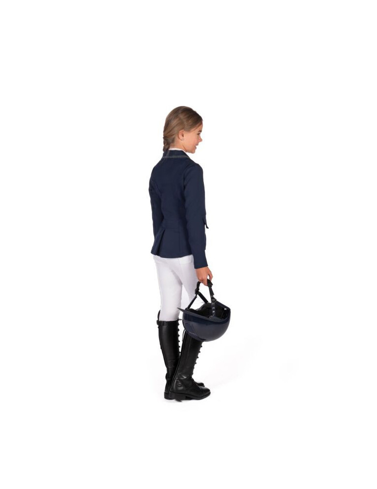 Veste de concours HKM Amy enfant bleu foncé, taille 12-13 ans