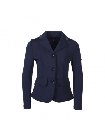 Veste de concours HKM Amy enfant bleu foncé, taille 10-11 ans