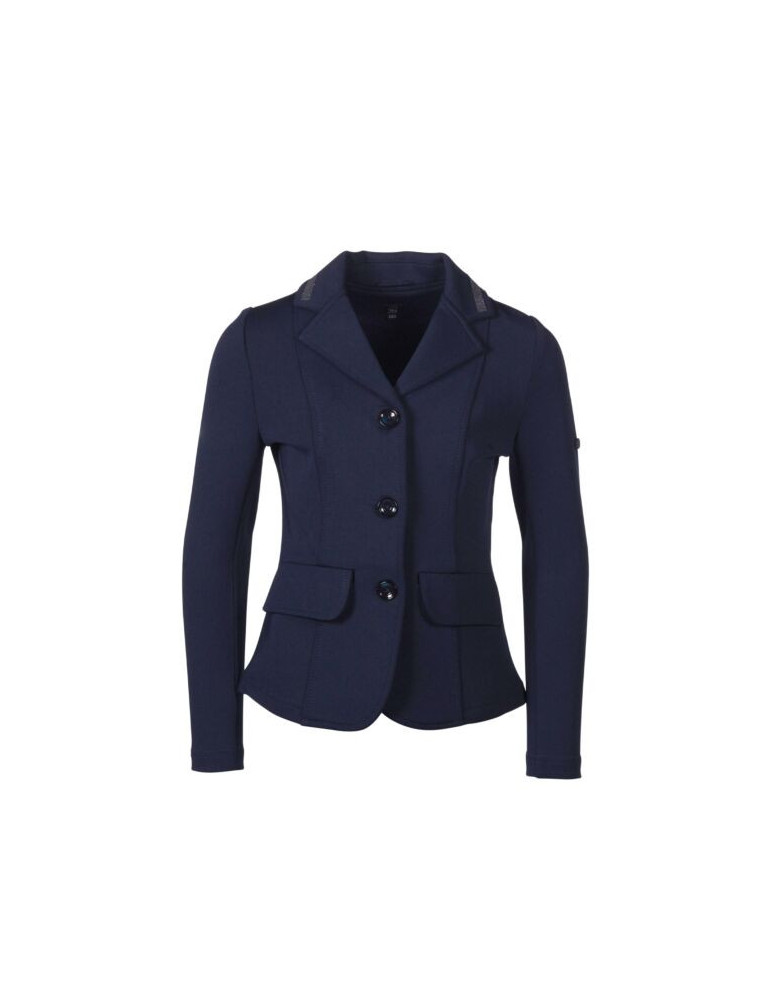 Veste de concours HKM Amy enfant bleu foncé, taille 8-9 ans