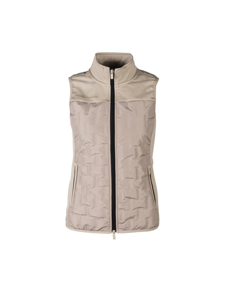 Gilet sans manches Lauria Garrelli Limone gris/beige, taille L