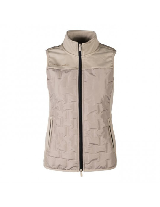 Gilet sans manches Lauria Garrelli Limone gris/beige, taille L