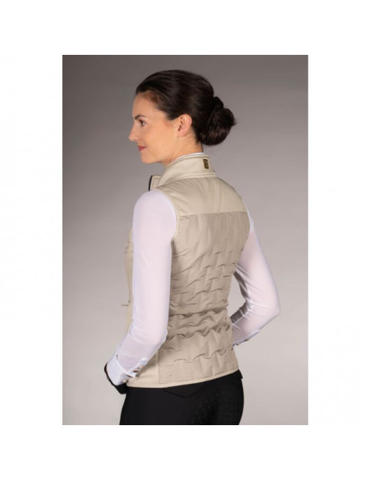 Gilet sans manches Lauria Garrelli Limone gris/beige, taille L