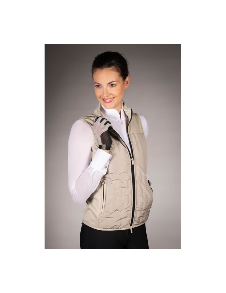 Gilet sans manches Lauria Garrelli Limone gris/beige, taille L