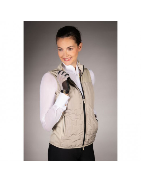 Gilet sans manches Lauria Garrelli Limone gris/beige, taille L