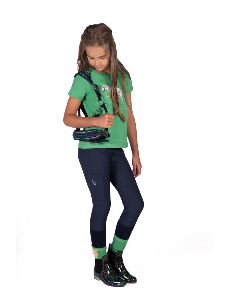 Pantalon HKM Maui marine, taille 128 (6-7 ans)