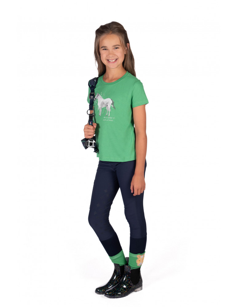 Pantalon HKM Maui marine, taille 128 (5-6 ans)