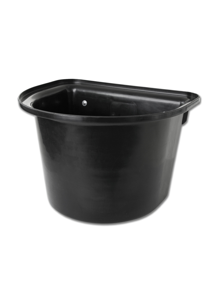 Seau-mangeoire de porte pour compétition, sans anse, noir