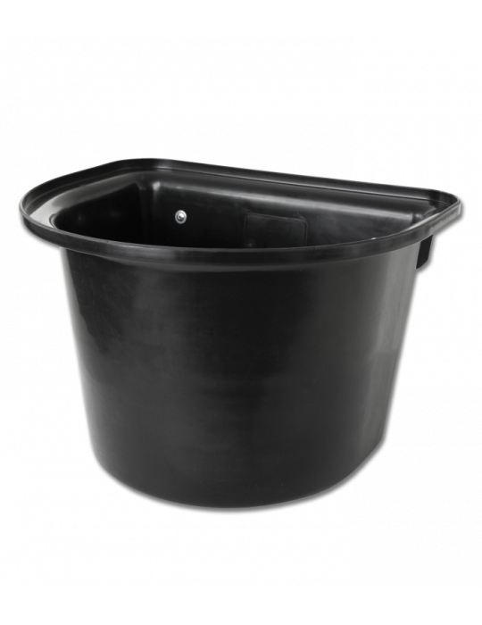 Seau-mangeoire de porte pour compétition, sans anse, noir