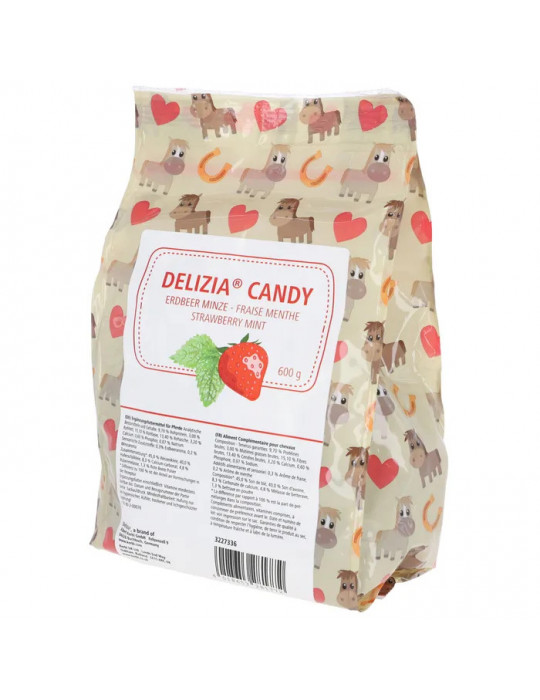 Friandises DELIZIA fraise/menthe 600g