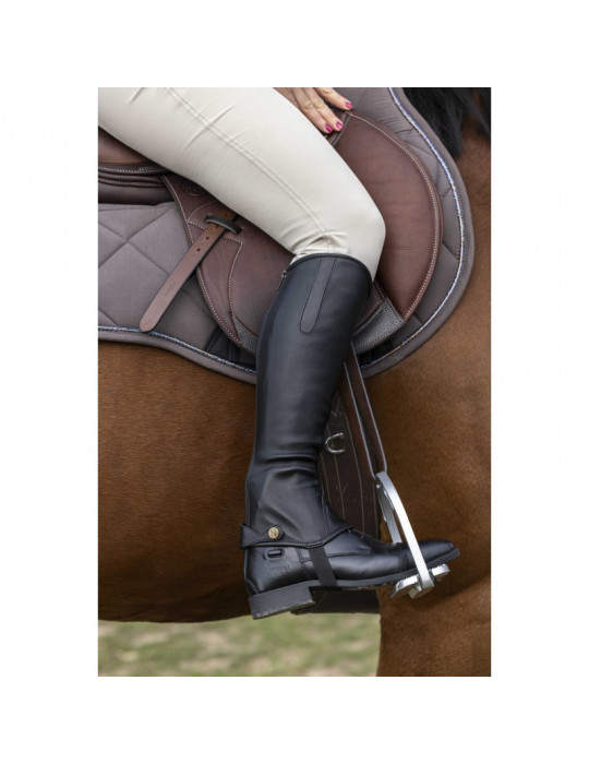 Chaps synthétique stretch noir XXL