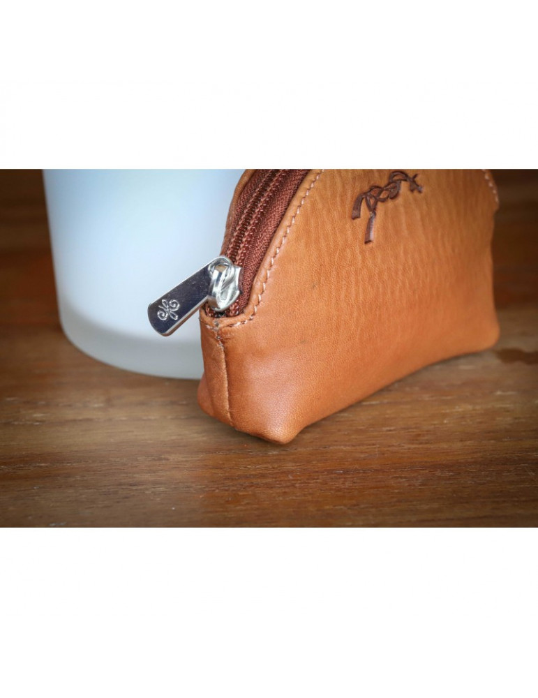 porte-monnaie pénélope cognac