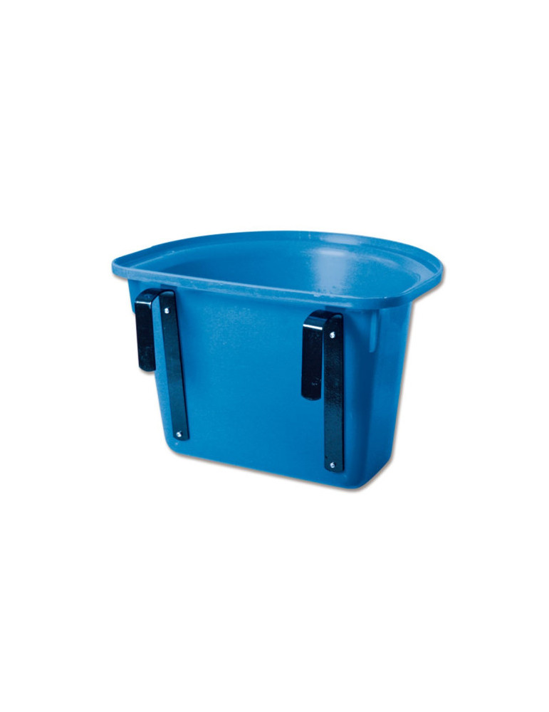 Seau-mangeoire de porte pour compétition, sans anse, bleu