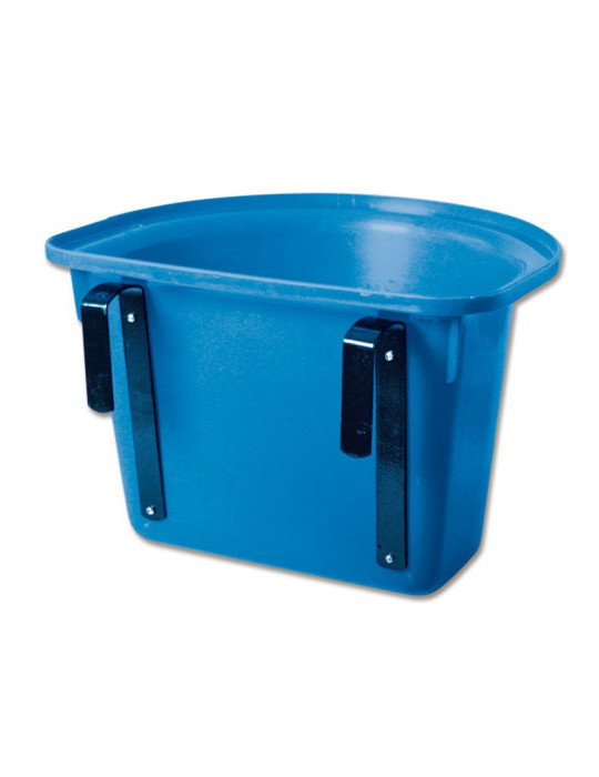 Seau-mangeoire de porte pour compétition, sans anse, bleu
