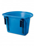 Seau-mangeoire de porte pour compétition, sans anse, bleu