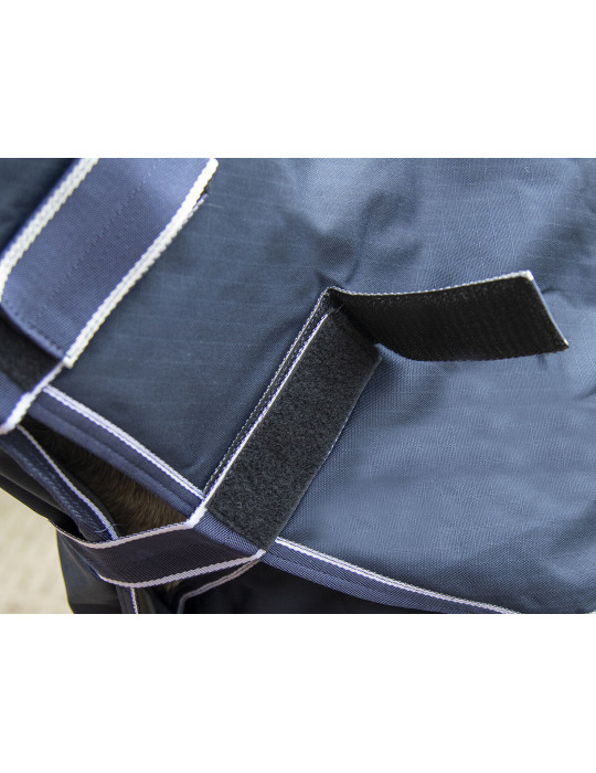 Couverture d'extérieur HKM Starter 300 g bleu foncé, taille 145