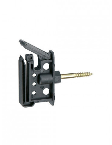 Isolateur clip maxi tape noir, vis 6 mm ,30 pièces