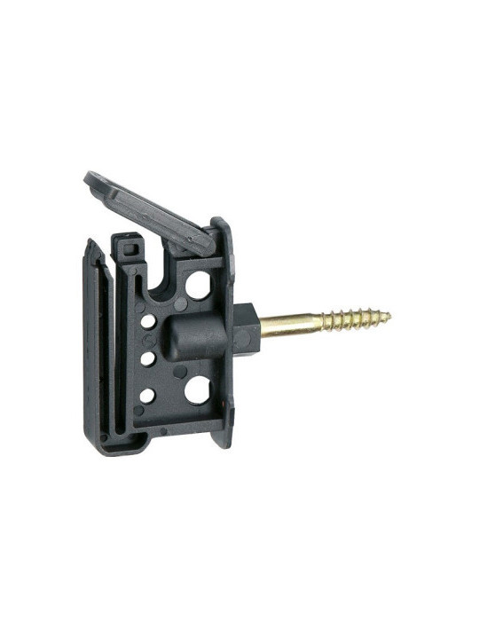 Isolateur clip maxi tape noir, vis 6 mm ,30 pièces