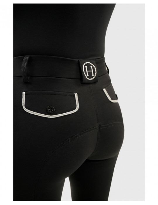 Jaltika Pantalon équitation fix system grip Femme Rider - Noir (Black) - 34