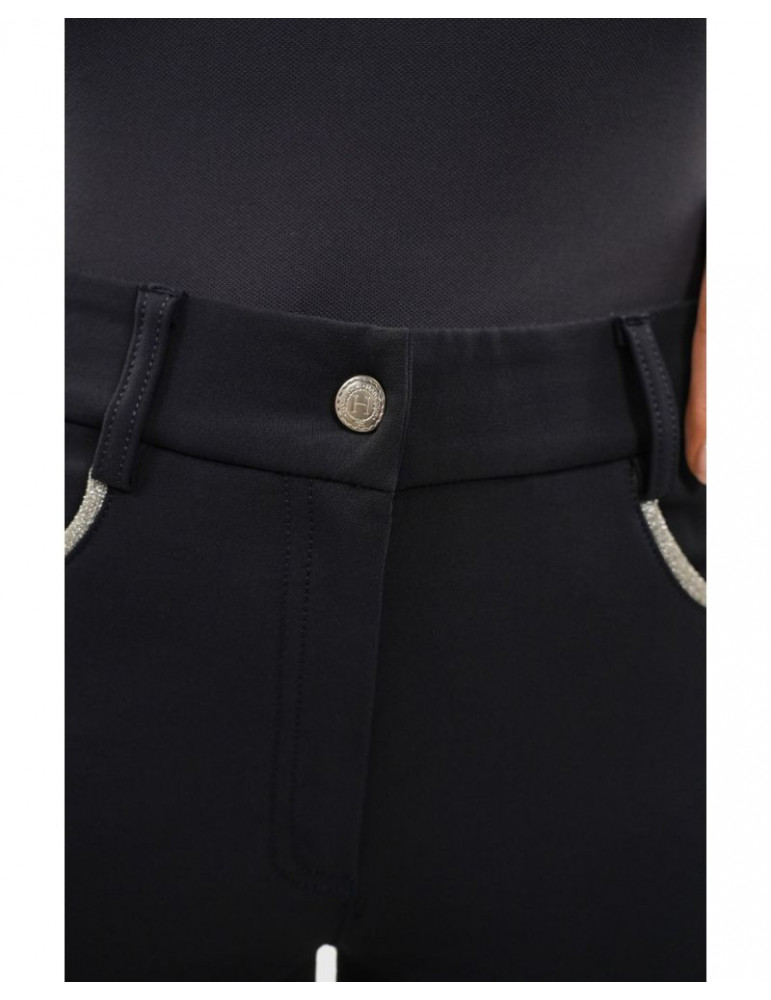 Jaltika Pantalon équitation fix system grip Femme Rider - Marine (Navy) - 38