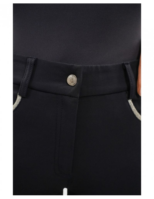 Jaltika Pantalon équitation fix system grip Femme Rider - Marine (Navy) - 38