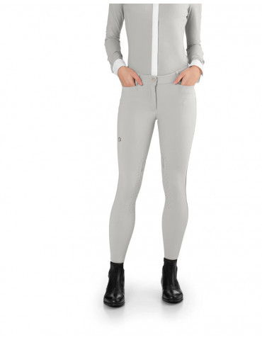Pantalon jumping femme EJ Ego7 gris argent, taille 36