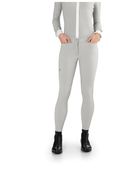 Pantalon jumping femme EJ Ego7 gris argent, taille 36