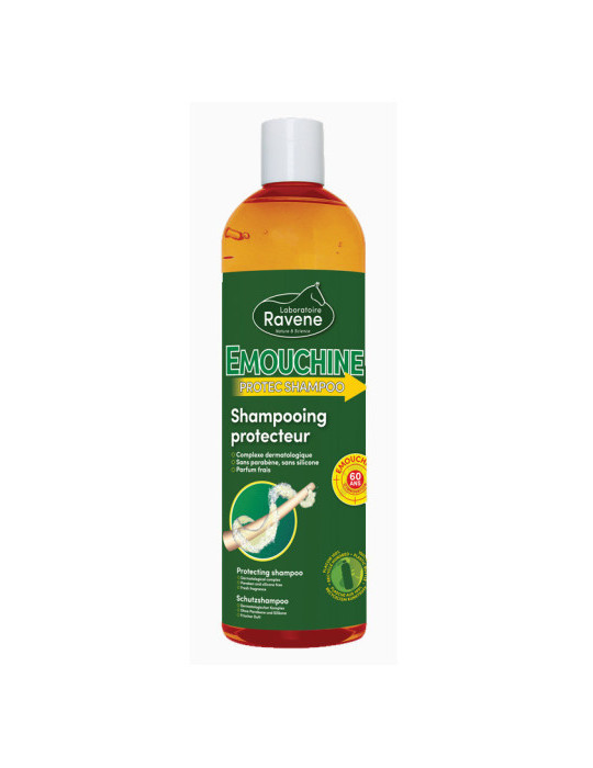 Shampoing Émouchine Ravene 500 ml – Nettoyage, brillance et respect de la peau du cheval