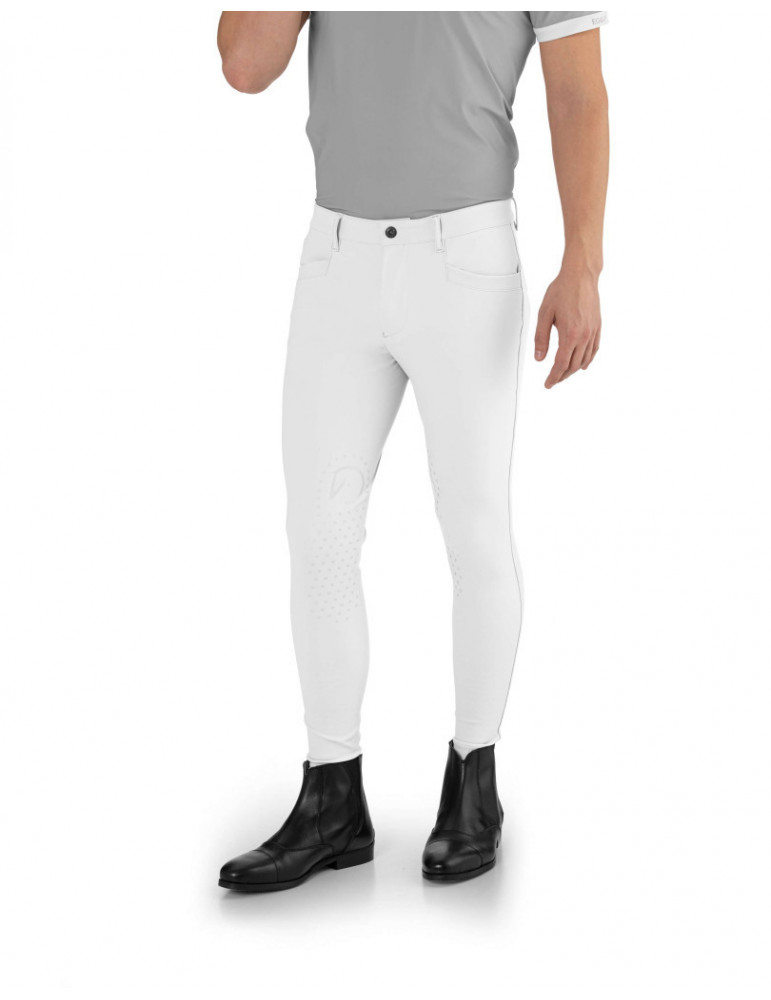 Pantalon jumping homme EJ Ego7 blanc, taille 42