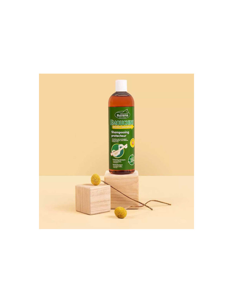 Shampoing Émouchine Ravene 500 ml – Nettoyage, brillance et respect de la peau du cheval