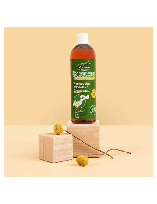 Shampoing Émouchine Ravene 500 ml – Nettoyage, brillance et respect de la peau du cheval