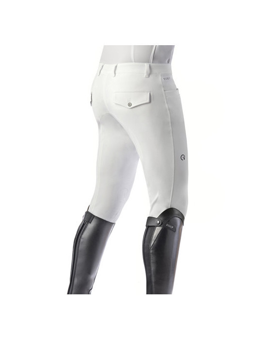 Pantalon jumping homme EJ Ego7 blanc, taille 40