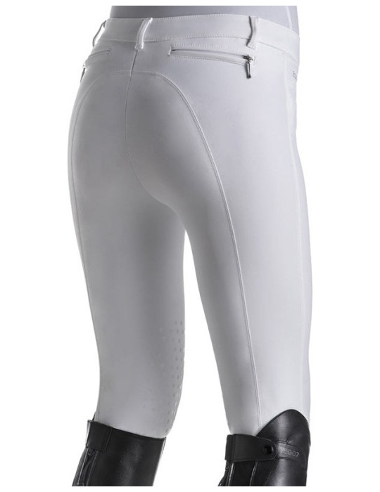 Pantalon jumping femme EJ Ego7 blanc, taille 38